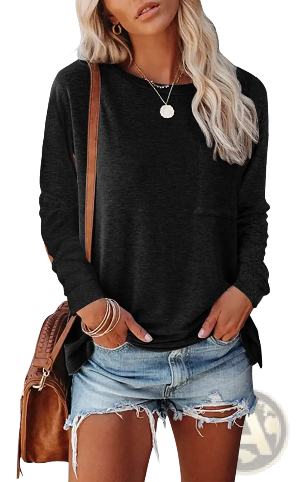 Relaxed Pocket Knit Long Sleeve T-shirt