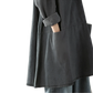 Retro Artistic Plus Size Dark Gray Denim Tunic Dress