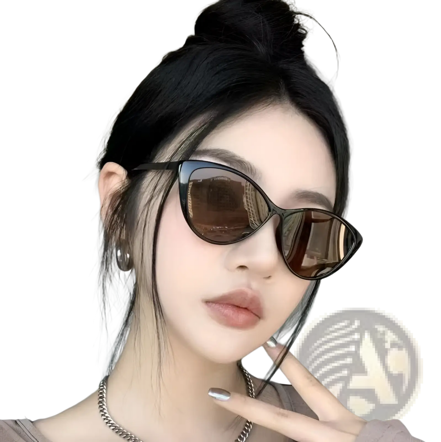 Retro Cat Eye Uv380 Lightweight Fashion Sunglasses