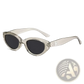 Retro Cat Eye Uv400 Sunglasses with Glossy Modern Frames