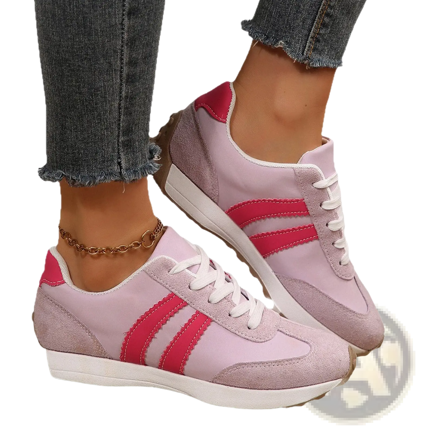 Retro Chunky Sneakers Breathable Suede Low Top Shoes