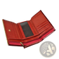 Retro Crocodile Pattern Leather Trifold Wallet with Clasp