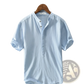 Retro Japanese Style Loose Linen Mandarin Collar Shirt