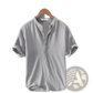 Retro Japanese Style Loose Linen Mandarin Collar Shirt