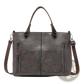 Retro Large Capacity Leather Tote Crossbody Bag