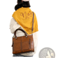 Retro Large Capacity Leather Tote Crossbody Bag
