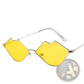 Retro Lip Shaped Fashion Sunglasses with Black Frames