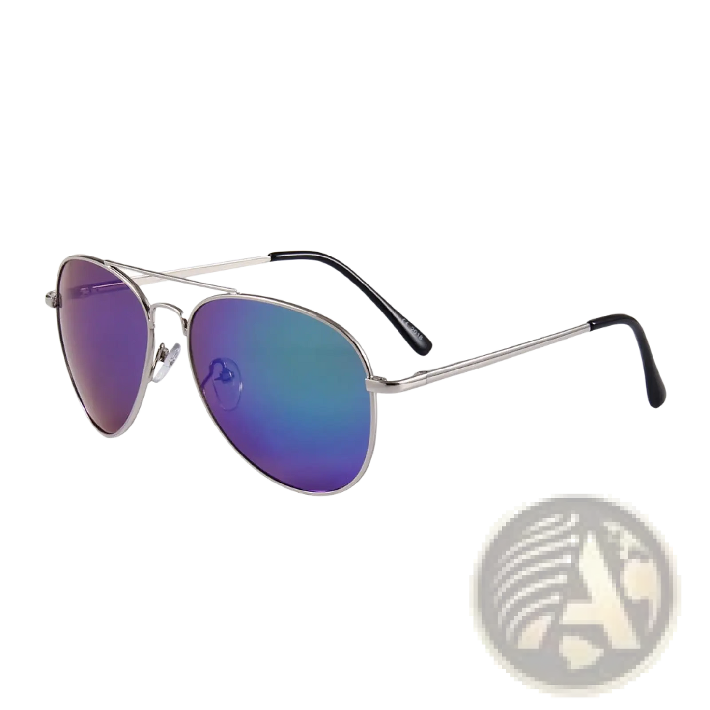 Retro Metal Aviator Sunglasses with Uv400 Gradient Lenses