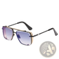 Retro Metal Mesh Aviator Sunglasses with Uv400 Lenses