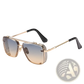 Retro Metal Mesh Aviator Sunglasses with Uv400 Lenses