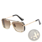 Retro Metal Mesh Aviator Sunglasses with Uv400 Lenses