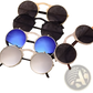 Retro Round Flip Up Polarized Metal Sunglasses