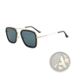 Retro Square Double Bridge Unisex Fashion Sunglasses