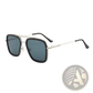 Retro Square Double Bridge Unisex Fashion Sunglasses