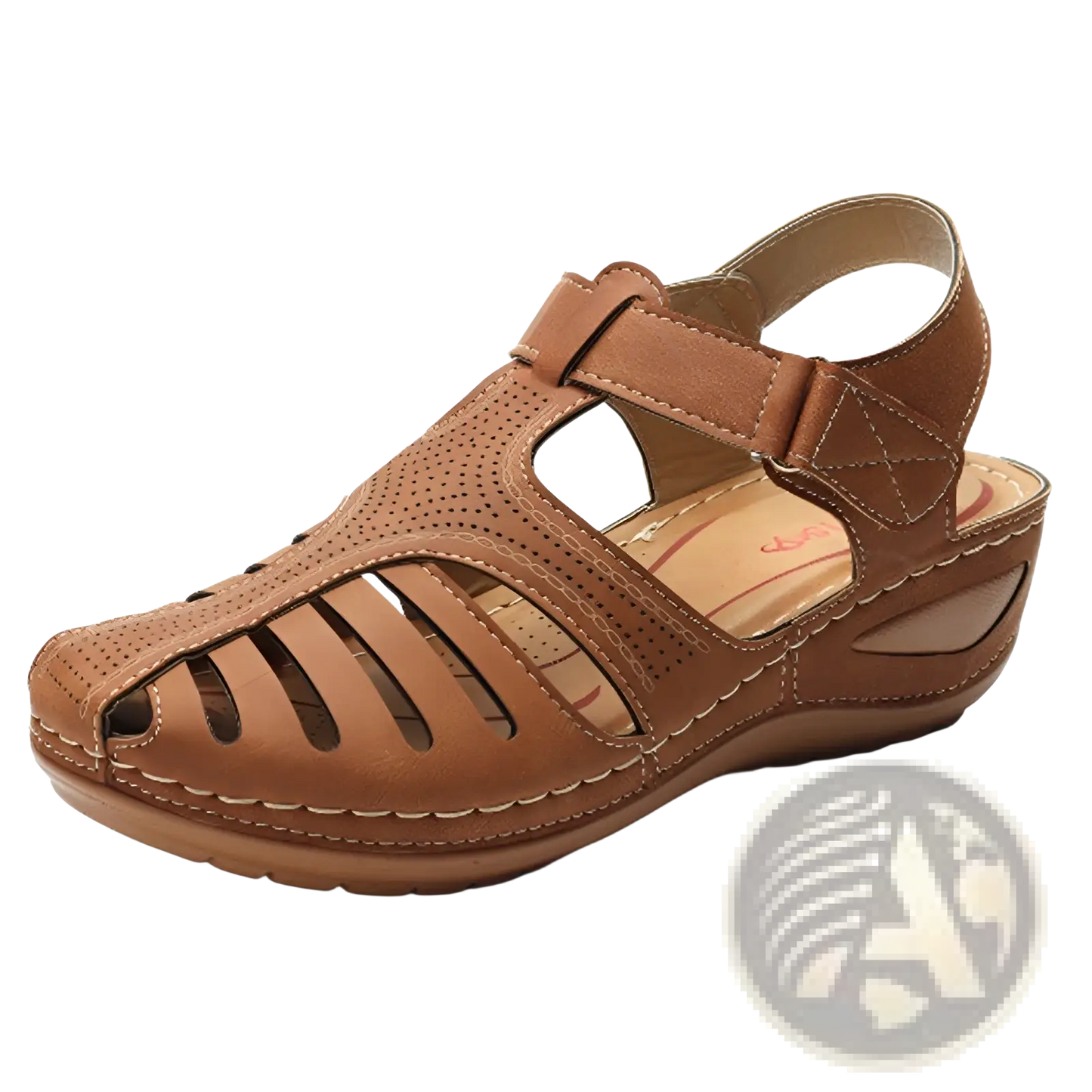 Retro Wedge Sandals Women's Plus Size T-strap Shoes