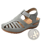 Retro Wedge Sandals Women's Plus Size T-strap Shoes