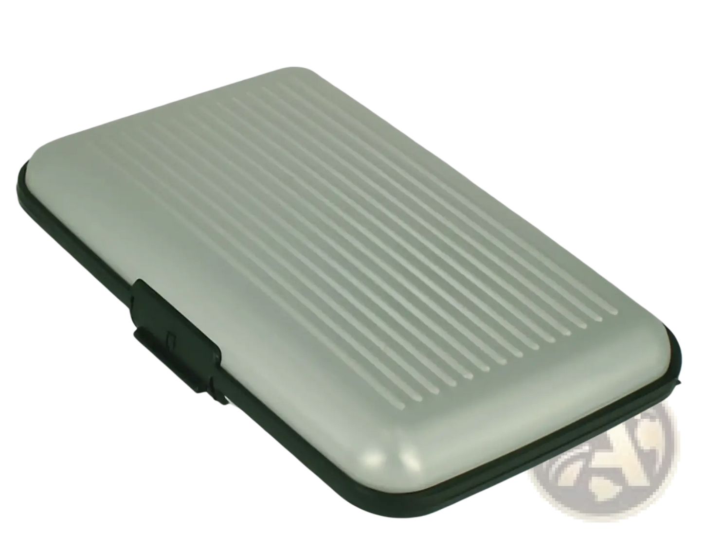 Rfid Blocking Aluminum Alloy Ribbed Card Holder Case