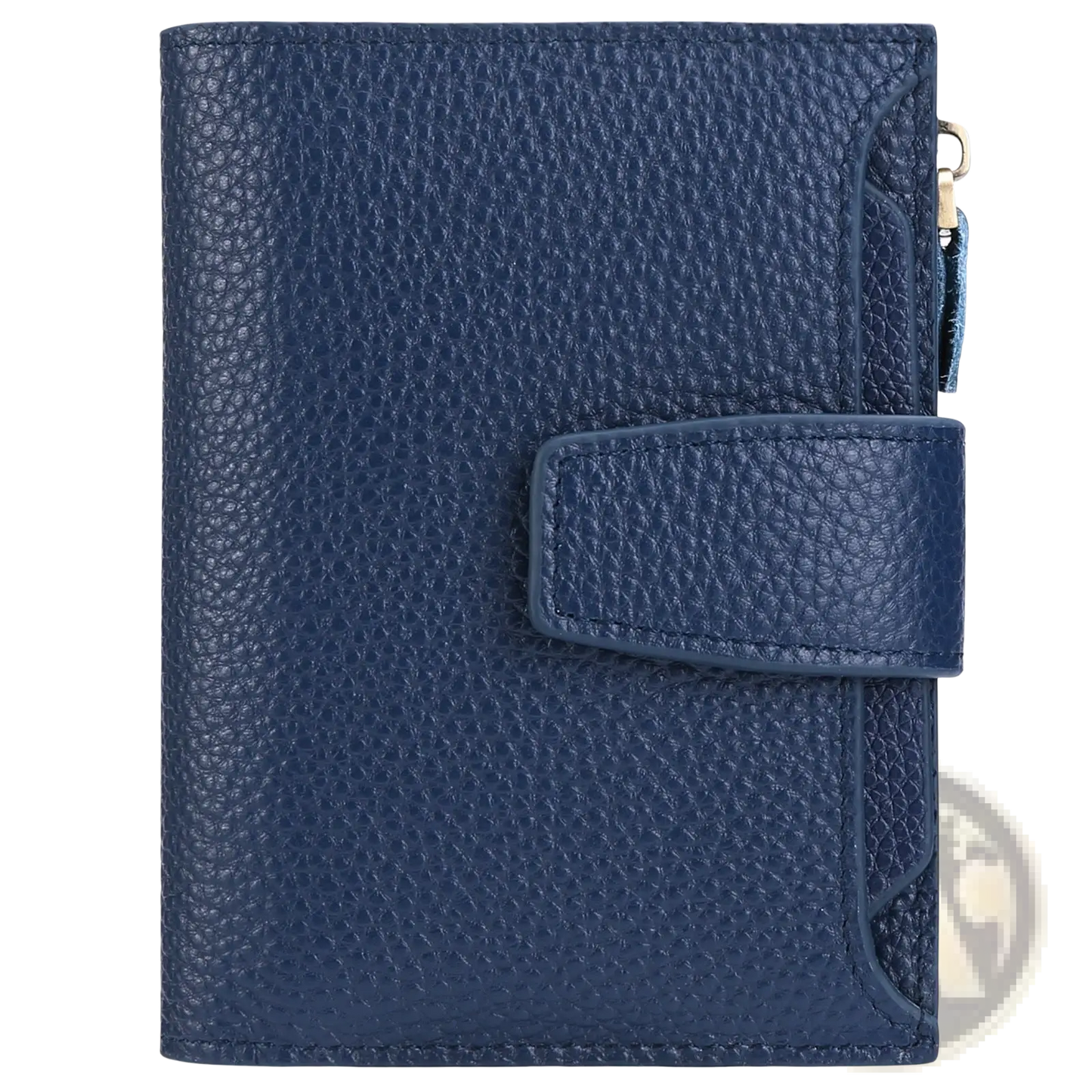 Rfid Leather Wallet with Zipper and Anti Theft Feature