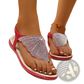 Rhinestone Shell Flip Flops Women Summer Beach Sandals