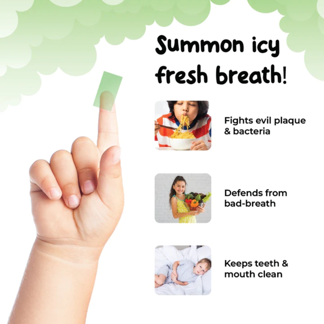 Soul Strips Kids Rinse Charming Vegan Sem Açúcar Sabor Hortelã 30 Tiras