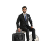 Rolling Laptop Bag 15.6 Inch Wheeled Briefcase Black