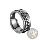 Roman Numeral Spinner Chain Ring with Bottle Opener