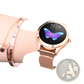 Rose Gold Butterfly Smartwatch with Stainless Steel Mesh Band