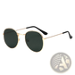 Rose Gold and Metallic Aviator Mirror Lens Sunglasses Set