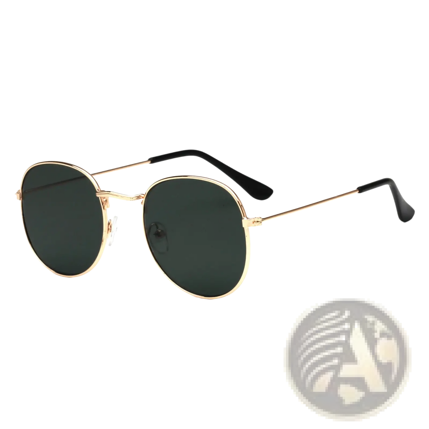 Rose Gold and Metallic Aviator Mirror Lens Sunglasses Set