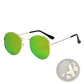 Rose Gold and Metallic Aviator Mirror Lens Sunglasses Set