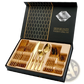 Rose Gold Stainless Steel Cutlery Set 24 Pieces