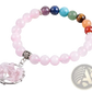 Rose Quartz Tree of Life Chakra Beaded Bracelet