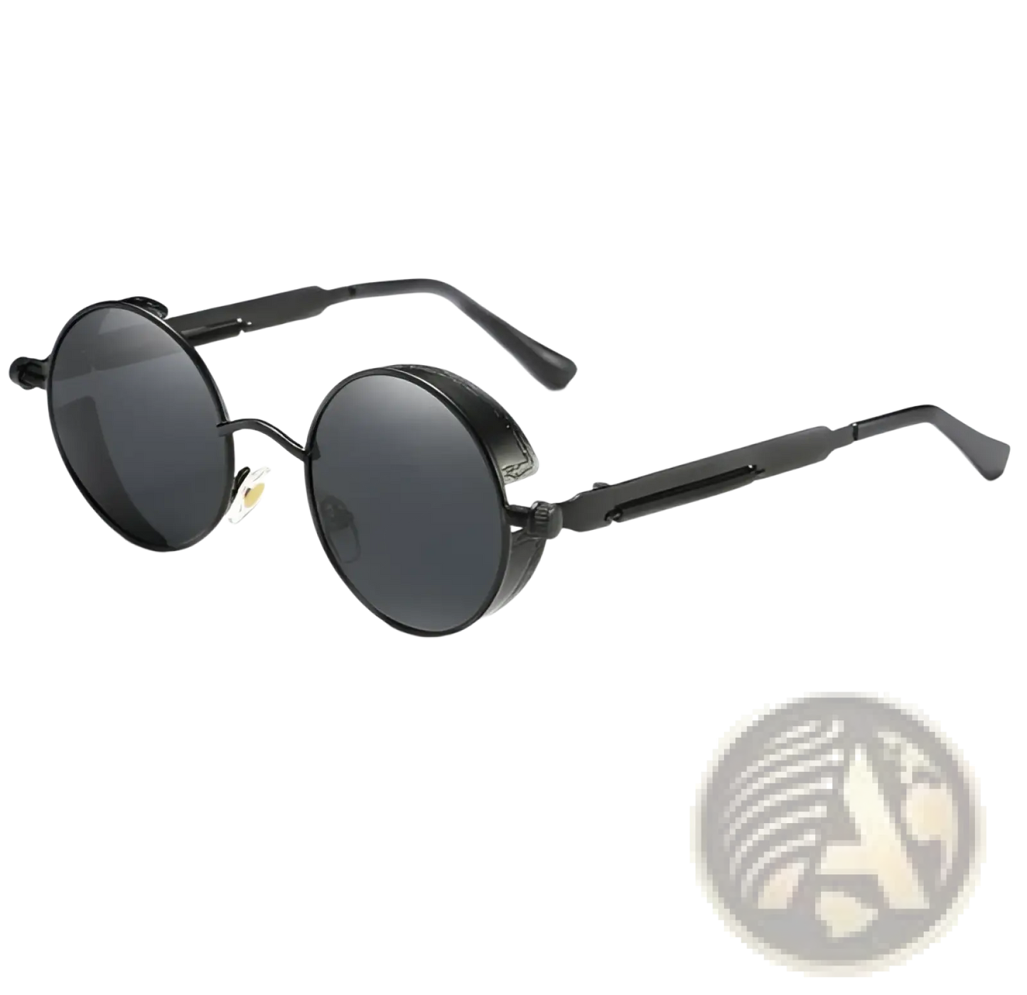 Round Steampunk Metal Sunglasses Uv Protection 6631