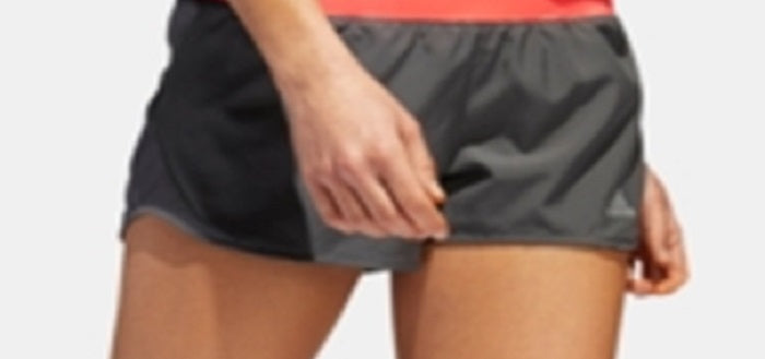 Shorts Adidas Run It ClimaLite Feminino Cinza Tamanho Grande