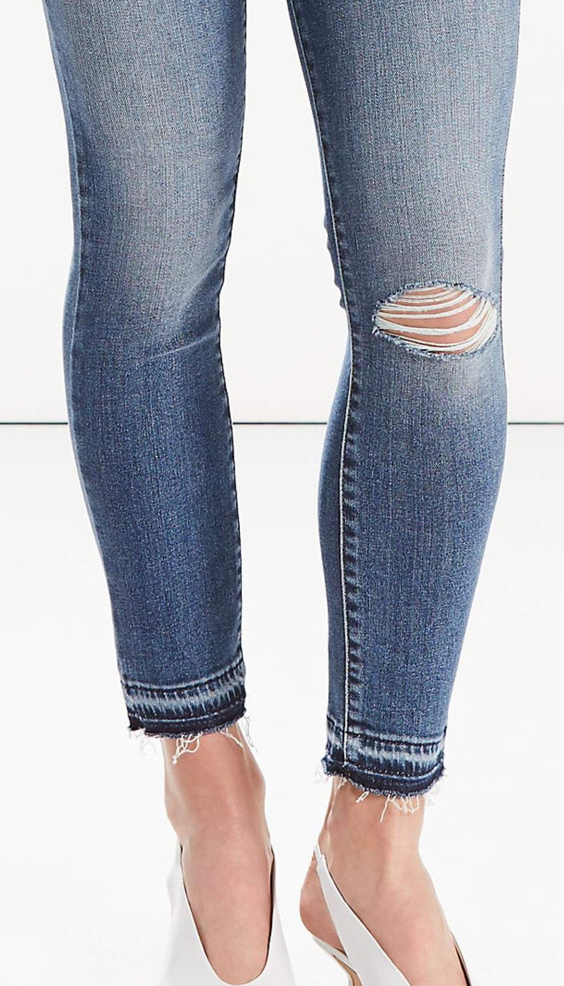 Calça jeans skinny Levi's 711 feminina, azul, tamanho 31