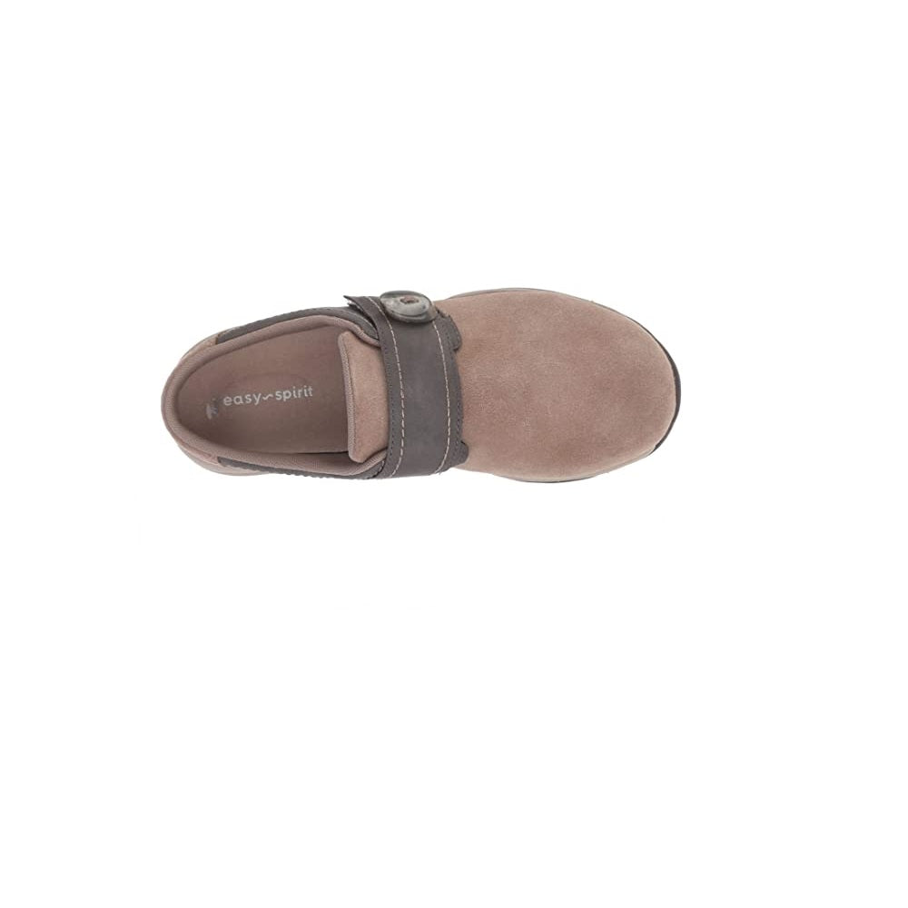 Easy Spirit Strap Equip Suede Mule Feminino Taupe Tamanho 8 M