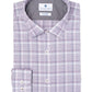 Camisa social masculina xadrez ametista Ryan Seacrest Distinction, roxa clara