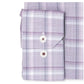 Camisa social masculina xadrez ametista Ryan Seacrest Distinction, roxa clara