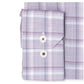 Camisa social masculina xadrez ametista Ryan Seacrest Distinction, roxa clara, tamanho 17,5 x 32-33