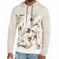 Moletom com capuz camuflado masculino Sun + Stone, bege, cáqui, tamanho pequeno