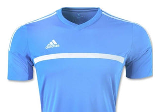 Camiseta Adidas MLS 15 Match Jersey para meninos, azul-celeste/branco, tamanho juvenil