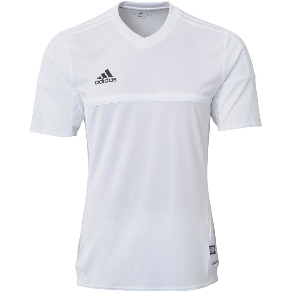 Camiseta de futebol masculina Adidas MLS 15 Match, branca/branca