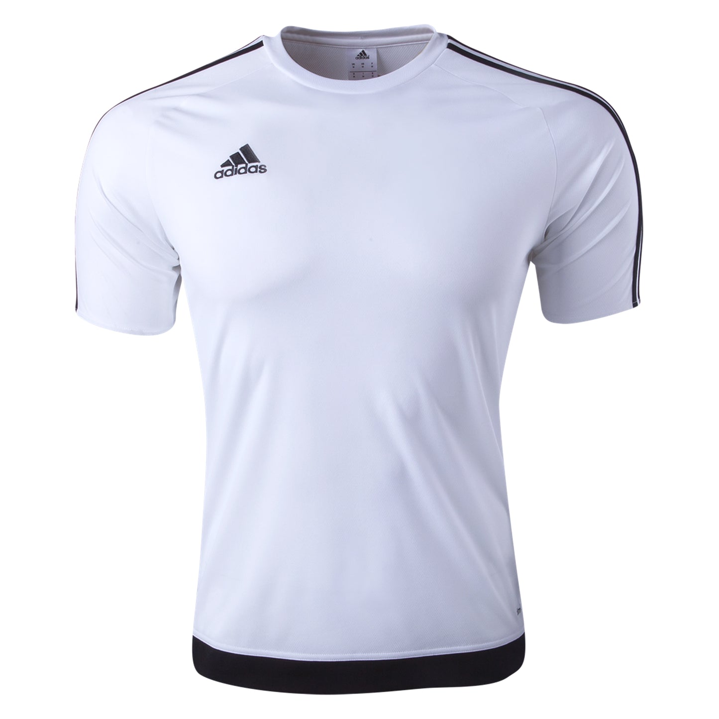 Camiseta Adidas Estro 15 Infantil Branca/Preta Tamanho Juvenil