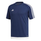 Camiseta Adidas Estro 15 Infantil Azul Escuro/Branco Tamanho Juvenil