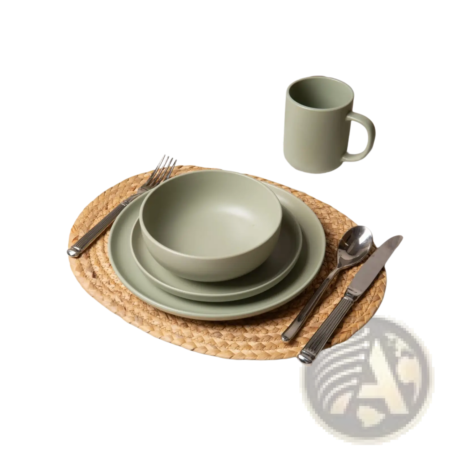 12-Piece Stoneware Dinnerware Sets With Mugs  Microwave & Dishwasher Safe  Non-Toxic Dinner Plates Bowls Set   Stackable Matte Glaze Kitchenware For 3