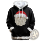 Santa Holiday Faux Fur Trim Christmas Hoodie with Pockets