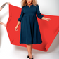Vestido Iman Feminino Leota Azul Tamanho 2X