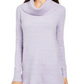 Suéter feminino de lurex com gola alta, estilo &amp; co, roxo