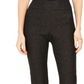 Calça feminina Charter Club Petite Pull-On Ponte-Knit preta tamanho 8 Petite