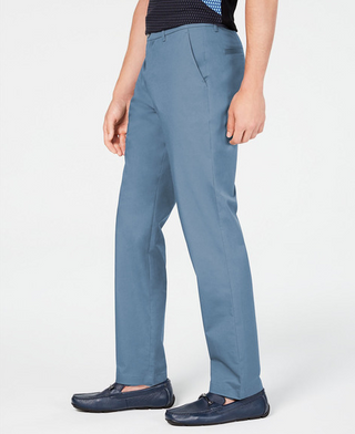 Calça Chino Alfatech Classic-Fit Masculina Alfani Azul Tamanho 32L x 30G
